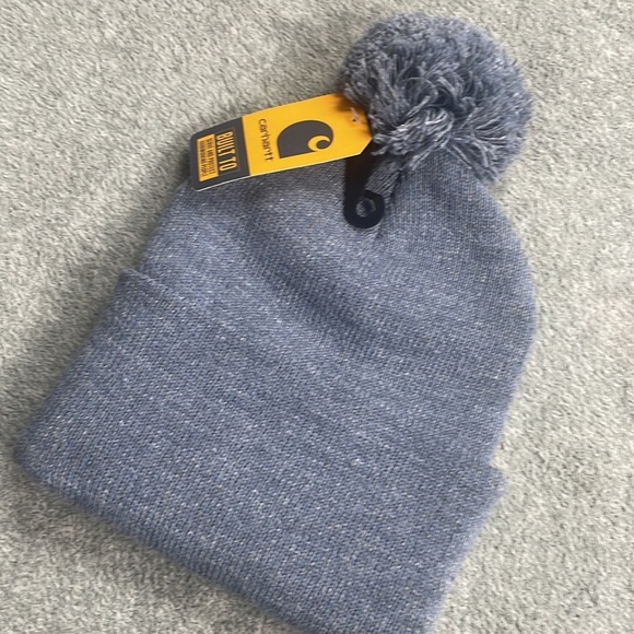 - ✖️NEW STOCK ⭐️ BLUE SLATE POM CARHARTT  hat …NEW - Picture 5 of 7